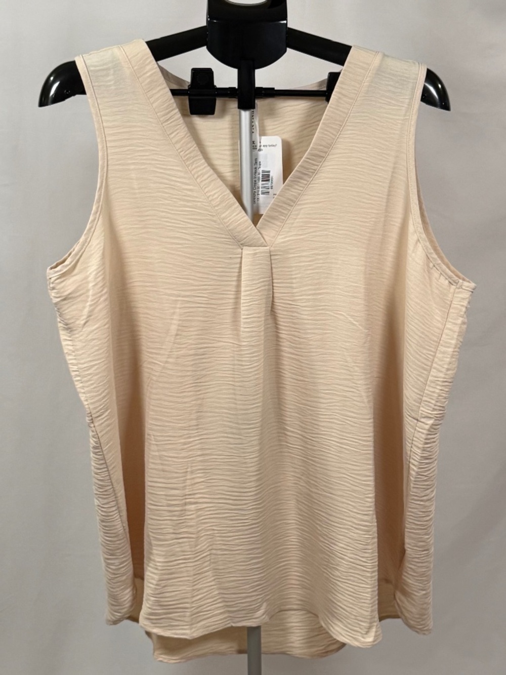 Zenana Taupe V-Neck Tank 1X Flowy Minimalist Neutral Capsule Wardrobe NWT